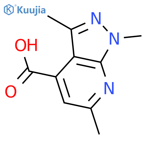 1,3,6-trimethyl-1H-pyrazolo3,4-bpyridine-4-carboxylic Acid structure