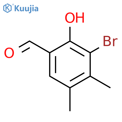 3-Bromo-2-hydroxy-4,5-dimethylbenzaldehyde structure