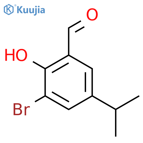 3-Bromo-2-hydroxy-5-isopropylbenzaldehyde structure