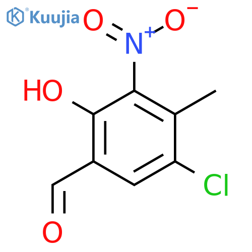 5-Chloro-2-hydroxy-4-methyl-3-nitrobenzaldehyde structure