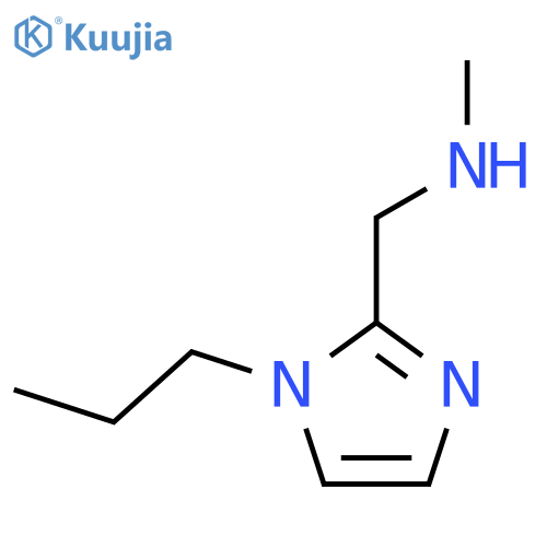 Methyl-(1-propyl-1H-imidazol-2-ylmethyl)-amine structure