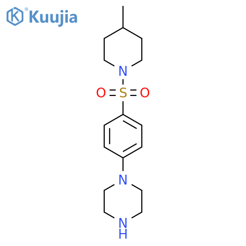 1-[4-(4-Methyl-piperidine-1-sulfonyl)-phenyl]-piperazine structure
