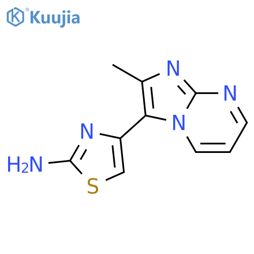 4-(2-Methyl-imidazo[1,2-a]pyrimidin-3-yl)-thiazol-2-ylamine structure