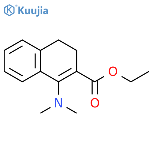 2-Naphthalenecarboxylic acid, 1-(dimethylamino)-3,4-dihydro-, ethyl ester structure