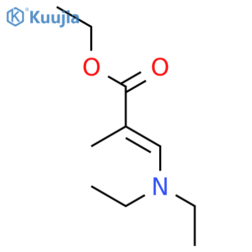2-Propenoic acid, 3-(diethylamino)-2-methyl-, ethyl ester, (E)- structure