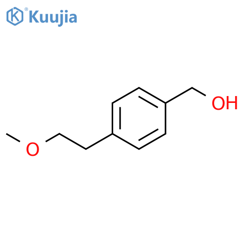 4-(2-methoxyethyl)phenylmethanol structure