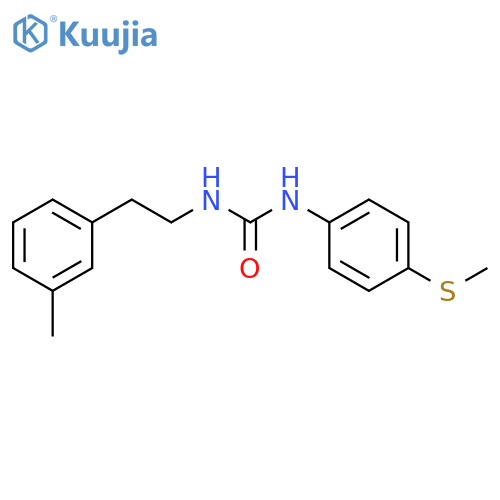 Urea, N-[2-(3-methylphenyl)ethyl]-N'-[4-(methylthio)phenyl]- structure