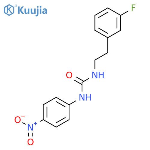 Urea, N-[2-(3-fluorophenyl)ethyl]-N'-(4-nitrophenyl)- structure