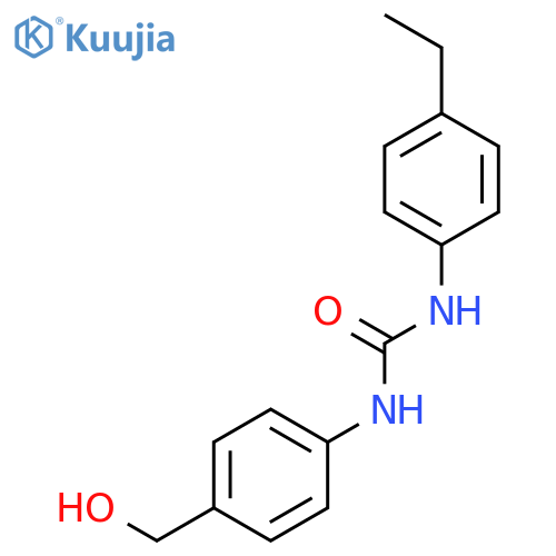 UREA, N-(4-ETHYLPHENYL)-N'-[4-(HYDROXYMETHYL)PHENYL]- structure