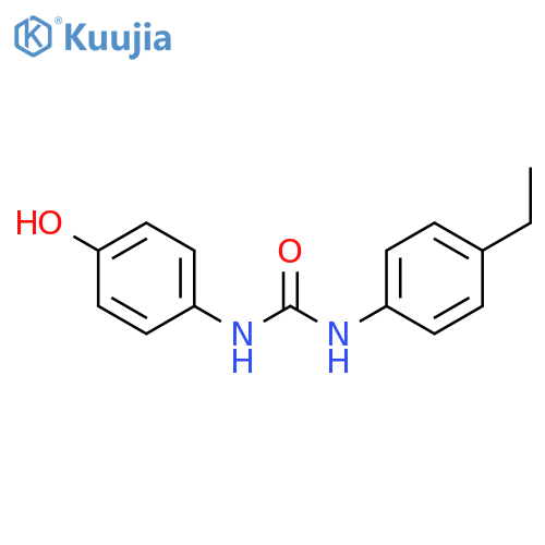 Urea, N-(4-ethylphenyl)-N'-(4-hydroxyphenyl)- structure