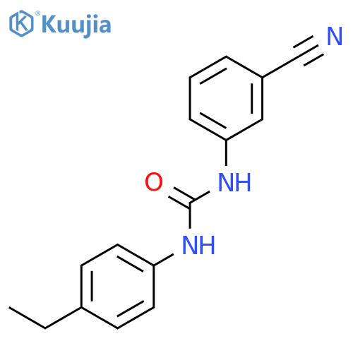 UREA, N-(3-CYANOPHENYL)-N'-(4-ETHYLPHENYL)- structure
