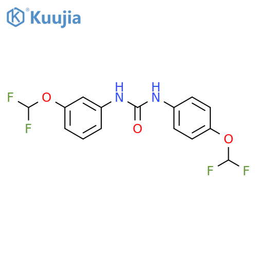 UREA, N-[3-(DIFLUOROMETHOXY)PHENYL]-N'-[4-(DIFLUOROMETHOXY)PHENYL]- structure