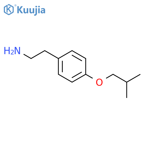 2-4-(2-methylpropoxy)phenylethan-1-amine structure