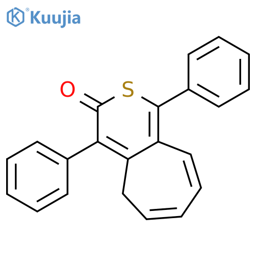 Cyclohepta[c]thiopyran-3(5H)-one, 1,4-diphenyl- structure