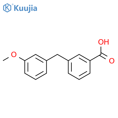 Benzoic acid, 3-[(3-methoxyphenyl)methyl]- structure