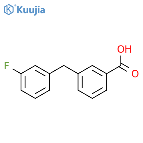 3-(3-Fluoro-benzyl)-benzoic Acid structure