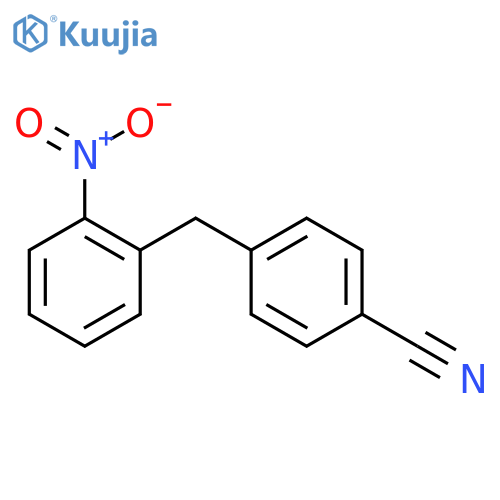 Benzonitrile, 4-[(2-nitrophenyl)methyl]- structure