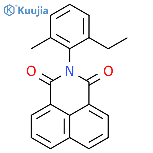 1H-BENZ[DE]ISOQUINOLINE-1,3(2H)-DIONE, 2-(2-ETHYL-6-METHYLPHENYL)- structure