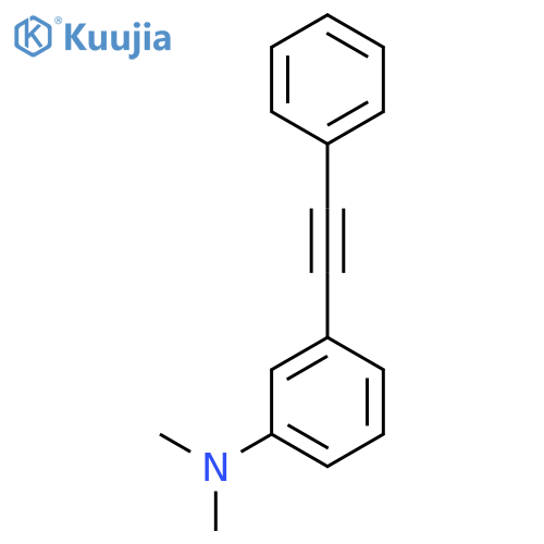 BENZENAMINE, N,N-DIMETHYL-3-(PHENYLETHYNYL)- structure