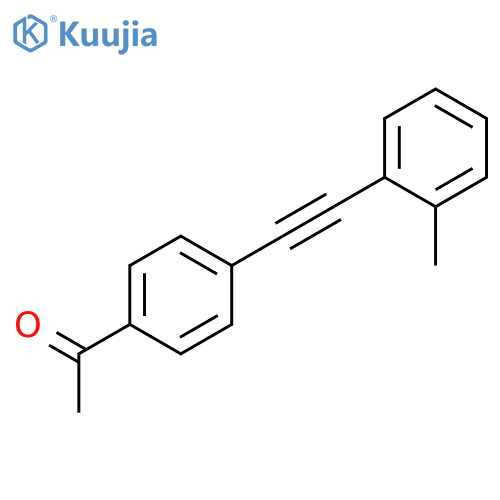 ETHANONE, 1-[4-[(2-METHYLPHENYL)ETHYNYL]PHENYL]- structure