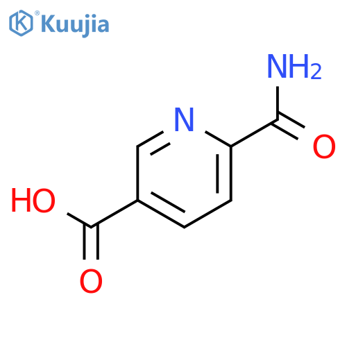 6-carbamoylpyridine-3-carboxylic acid structure