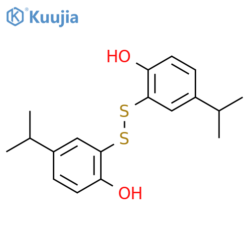Phenol, 2,2'-dithiobis[4-(1-methylethyl)- structure