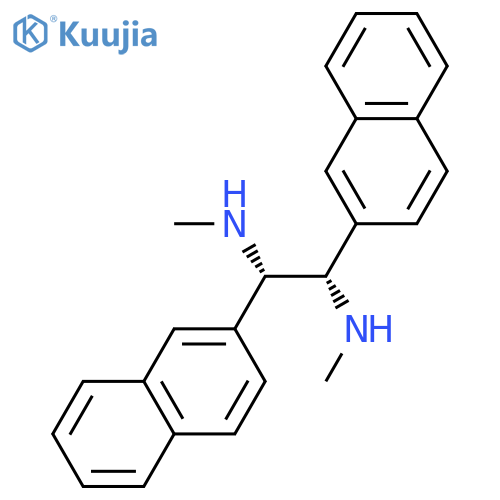 1,2-Ethanediamine, N,N'-dimethyl-1,2-di-2-naphthalenyl-, (1R,2R)-rel- (9CI) structure