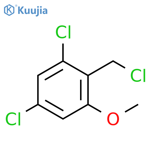 Benzene, 1,5-dichloro-2-(chloromethyl)-3-methoxy- structure