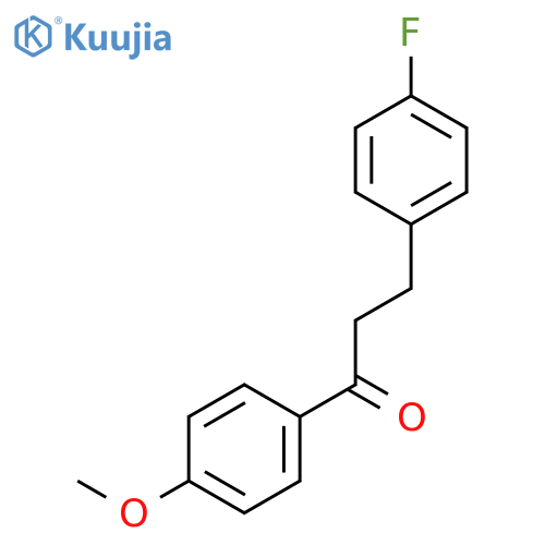 3-(4-fluorophenyl)-1-(4-methoxyphenyl)propan-1-one structure