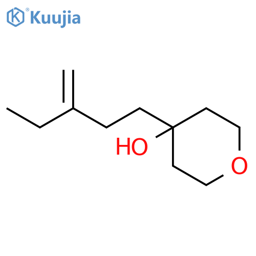 2H-Pyran-4-ol, tetrahydro-4-(3-methylenepentyl)- structure