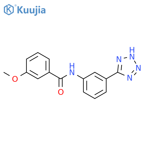 3-methoxy-N-[3-(2H-tetrazol-5-yl)phenyl]benzamide structure