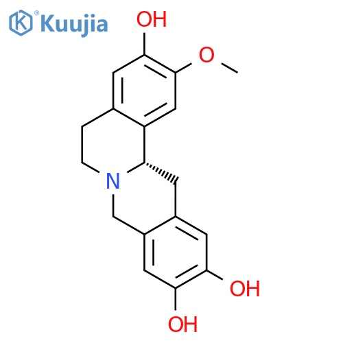 6H-Dibenzo[a,g]quinolizine-3,10,11-triol,5,8,13,13a-tetrahydro-2-methoxy-, (13aS)- structure