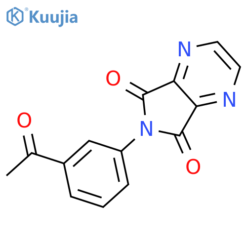6-(3-Acetylphenyl)-5H-pyrrolo3,4-bpyrazine-5,7(6H)-dione structure