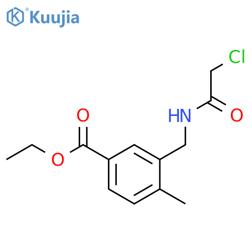 Ethyl 3-{(chloroacetyl)aminomethyl}-4-methylbenzoate structure
