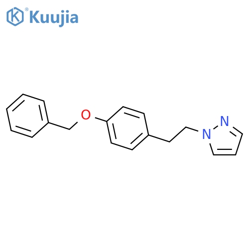 1H-Pyrazole, 1-[2-[4-(phenylmethoxy)phenyl]ethyl]- structure