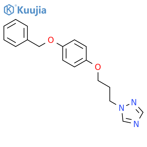1H-1,2,4-Triazole, 1-[3-[4-(phenylmethoxy)phenoxy]propyl]- structure