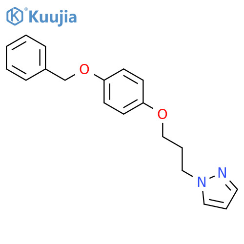 1H-Pyrazole, 1-[3-[4-(phenylmethoxy)phenoxy]propyl]- structure