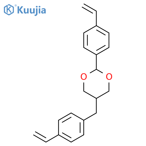 1,3-Dioxane, 2-(4-ethenylphenyl)-5-[(4-ethenylphenyl)methyl]- structure