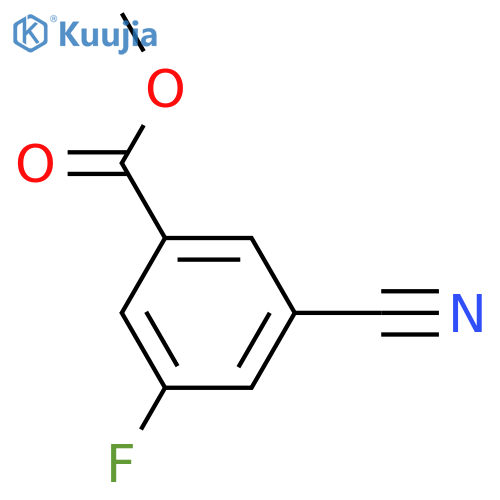 METHYL 3-CYANO-5-FLUOROBENZOATE structure