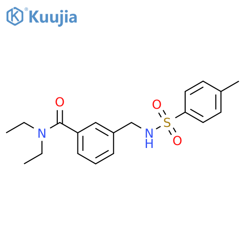 Benzamide, N,N-diethyl-3-[[[(4-methylphenyl)sulfonyl]amino]methyl]- structure