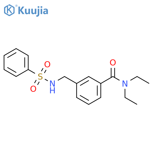 Benzamide, N,N-diethyl-3-[[(phenylsulfonyl)amino]methyl]- structure