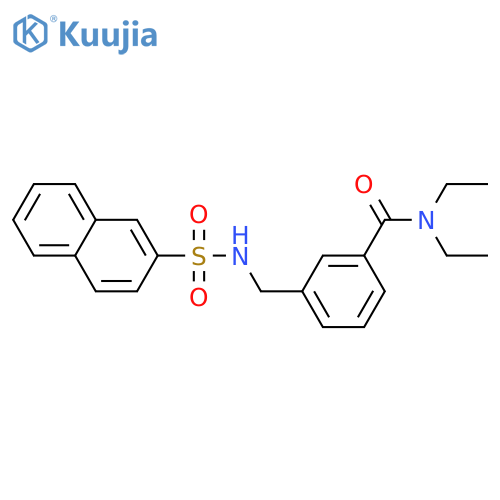 Benzamide, N,N-diethyl-3-[[(2-naphthalenylsulfonyl)amino]methyl]- structure