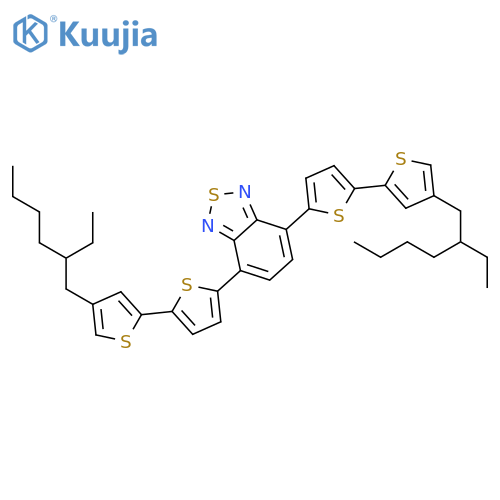 2,1,3-Benzothiadiazole, 4,7-bis[4'-(2-ethylhexyl)[2,2'-bithiophen]-5-yl]- structure