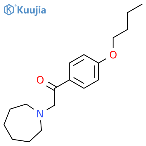 Ethanone, 1-(4-butoxyphenyl)-2-(hexahydro-1H-azepin-1-yl)- structure