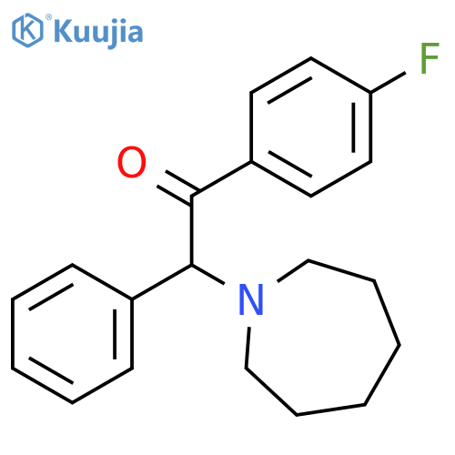Ethanone, 1-(4-fluorophenyl)-2-(hexahydro-1H-azepin-1-yl)-2-phenyl- structure