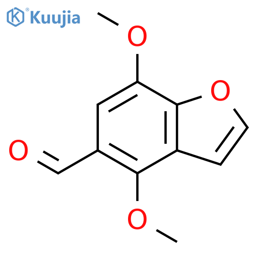5-Benzofurancarboxaldehyde, 4,7-dimethoxy- structure