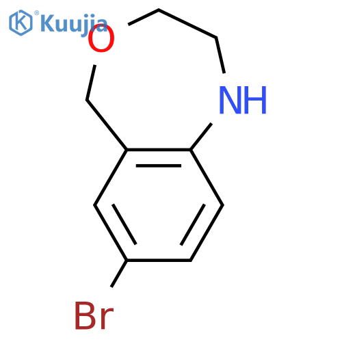 7-bromo-1,2,3,5-tetrahydro-4,1-benzoxazepine structure