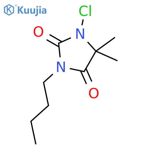 2,4-Imidazolidinedione, 3-butyl-1-chloro-5,5-dimethyl- structure