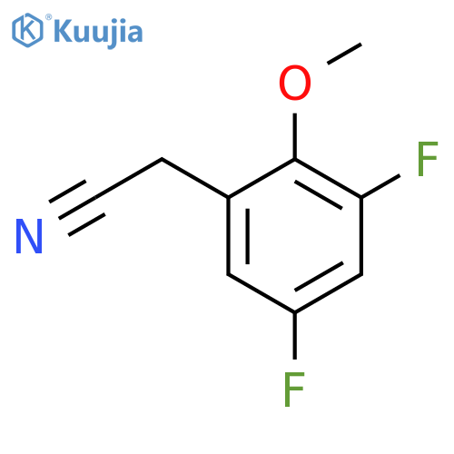 2-(3,5-Difluoro-2-methoxyphenyl)acetonitrile structure