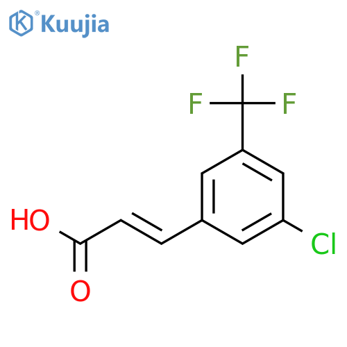 3-CHLORO-5-(TRIFLUOROMETHYL)CINNAMIC ACID structure